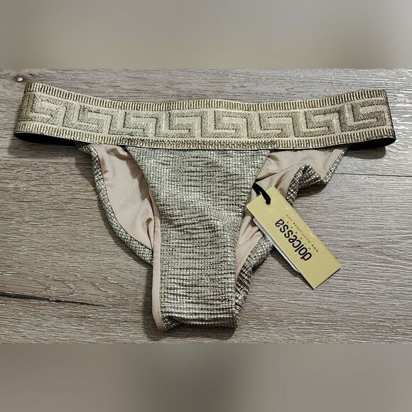 NwT Dolcessa bikini Gold Size S - Picture 1 of 5